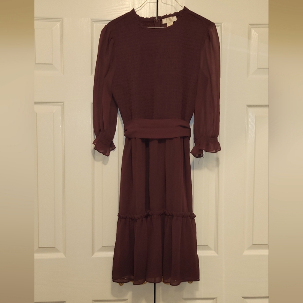 Plum Smocked Dress